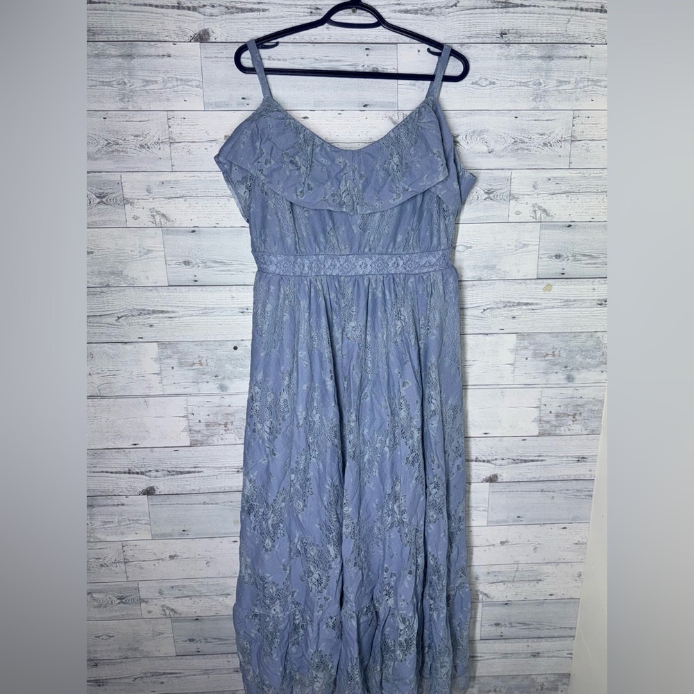 torrid Light Blue Floral Lace Maxi Dress - Picture 6 of 16